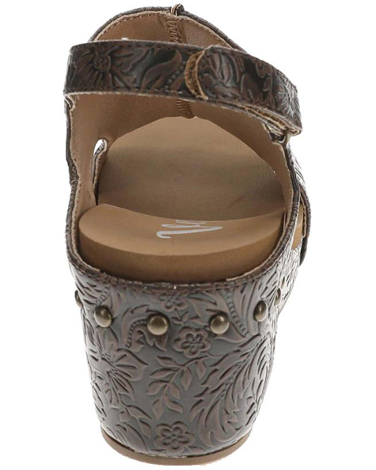 Image #4 - Very G Women's Isabella 3 Tooled Sandals, Brown, hi-res