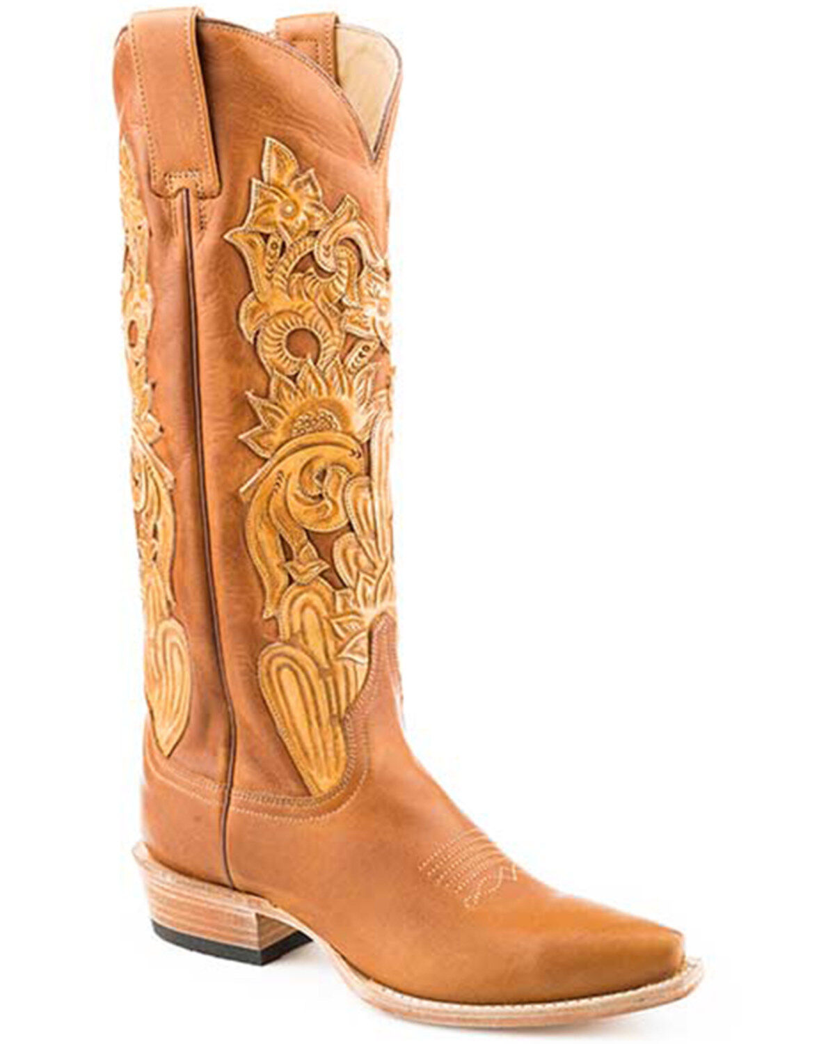Stetson Women's Jules Western Boots - Snip Toe, Brown, hi-res