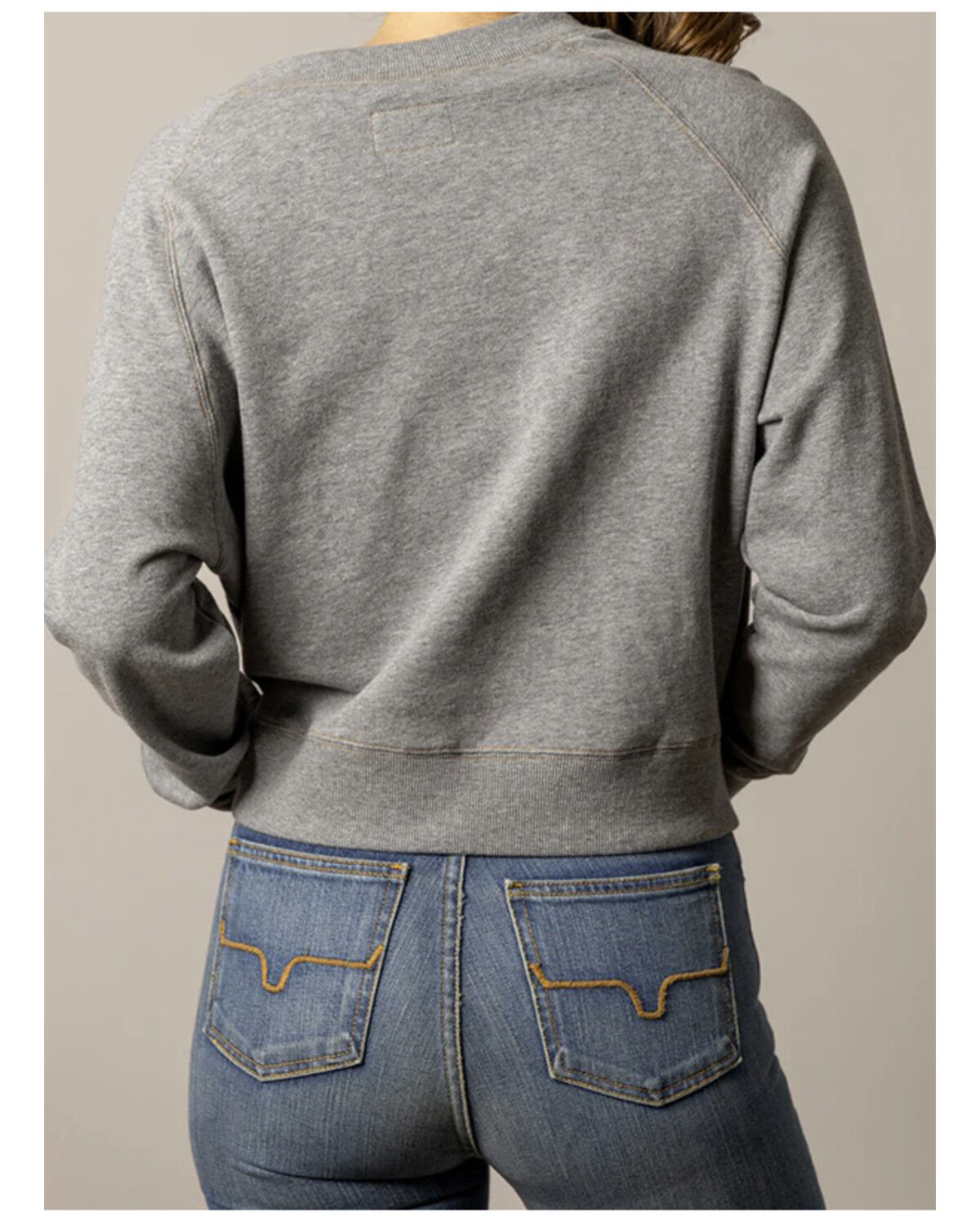 Image #2 - Kimes Ranch Women's Lexie Logo Embroidered Crewneck, Grey, hi-res