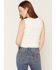 Image #4 - Cleo + Wolf Women's Lace Ruched Tank Top, White, hi-res