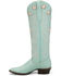 Image #3 - Justin Women's Heart Inlay Tall Western Boots - Snip Toe, Blue, hi-res