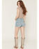 Image #3 - Wrangler Retro Women's Brynn Light Wash Mid Rise Stretch Denim Shorts, Light Wash, hi-res