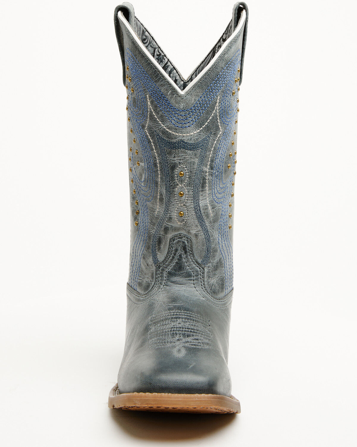 Image #4 - Laredo Women's Chic Performance Western Boots - Broad Square Toe, Blue, hi-res