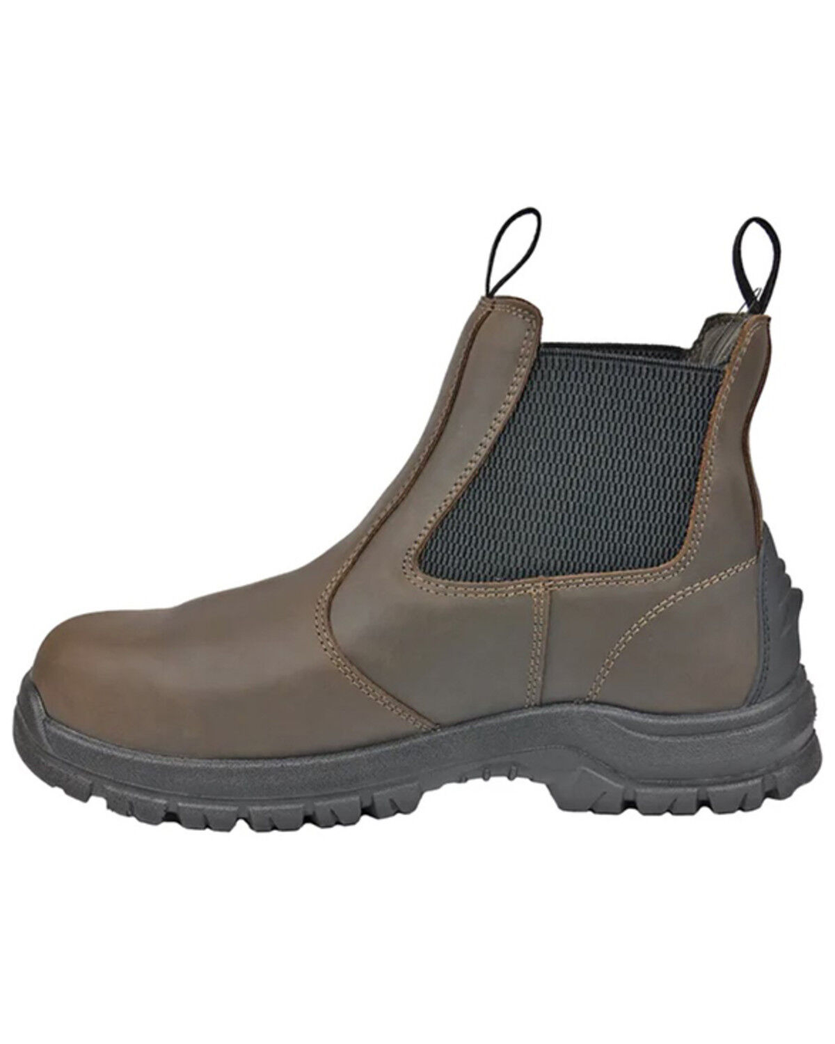 Image #3 - Hoss Men's Met Guard Waterproof Chelsea Work Boots - Composite Toe, Brown, hi-res
