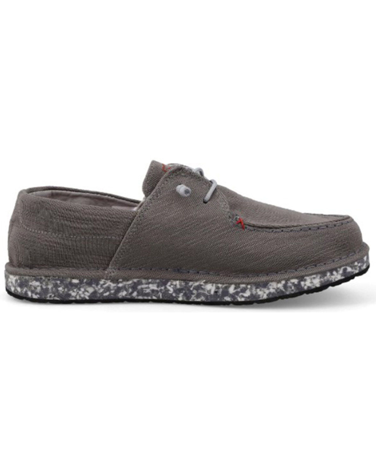 Image #2 - Twisted X Men's Circular Project&trade; Boat Shoes - Moc Toe, Grey, hi-res