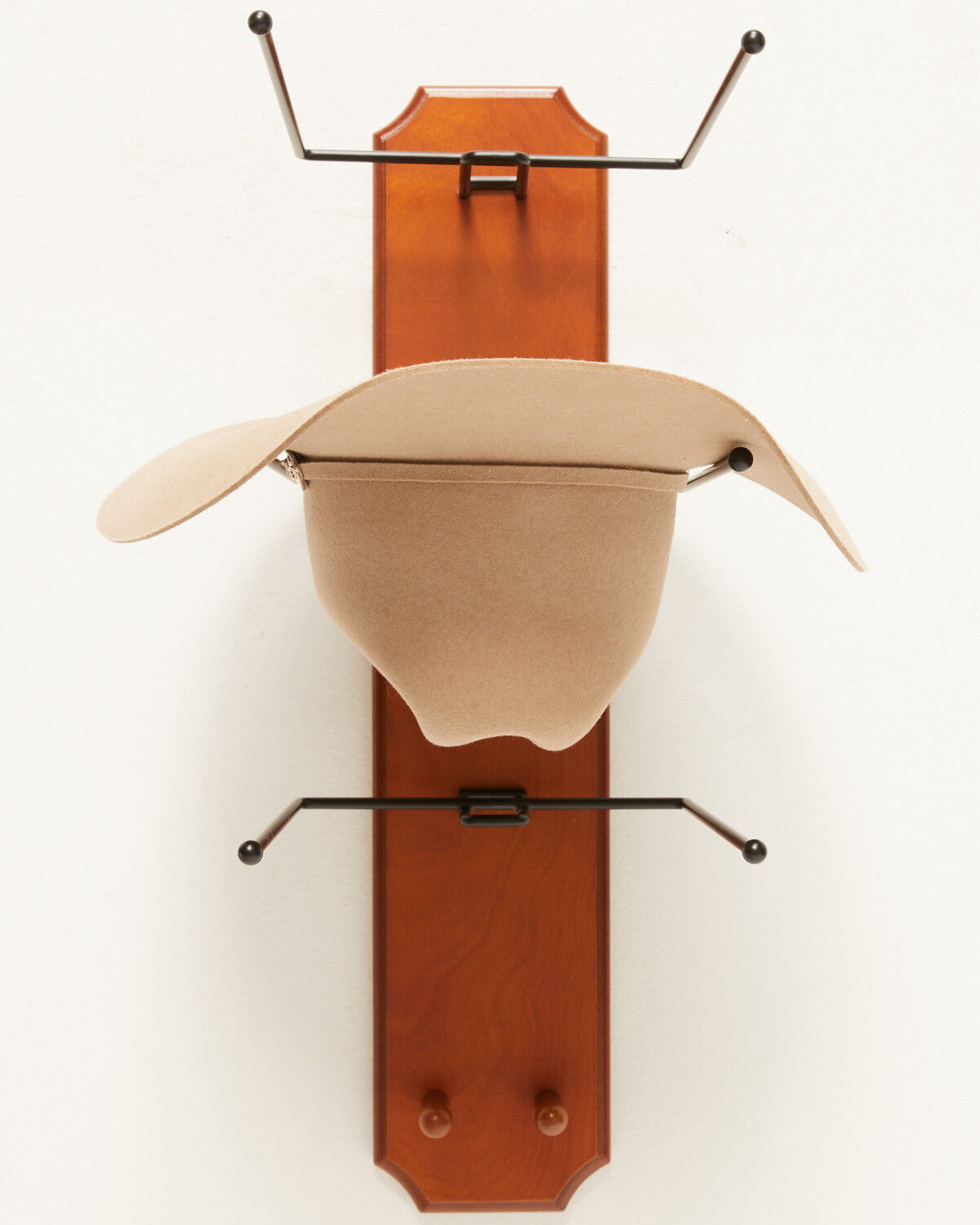 Image #4 - BB Ranch&reg; Rolled Oak 3 Tiered Cowboy Hat Rack, Light Brown, hi-res