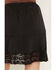 Image #4 - Wild Moss Women's Lace Trim Slip Mini Skirt, Black, hi-res
