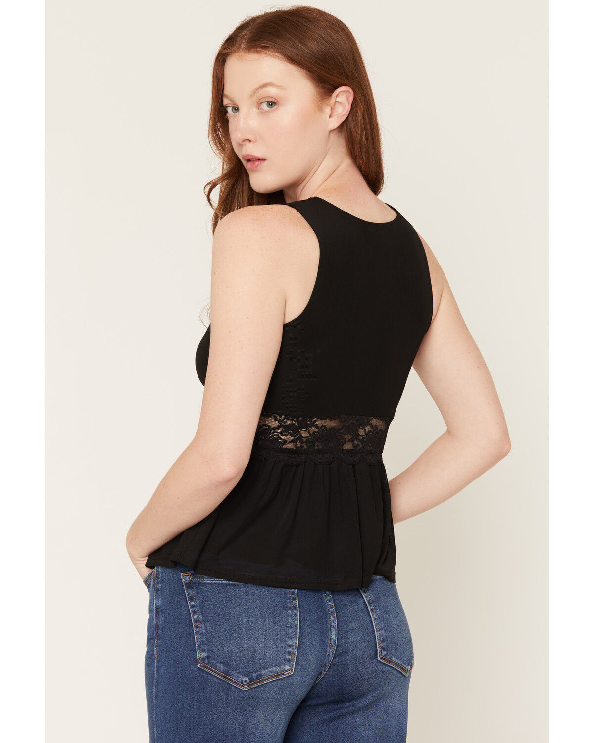 Image #4 - Wild Moss Women's Lace Tank, Black, hi-res