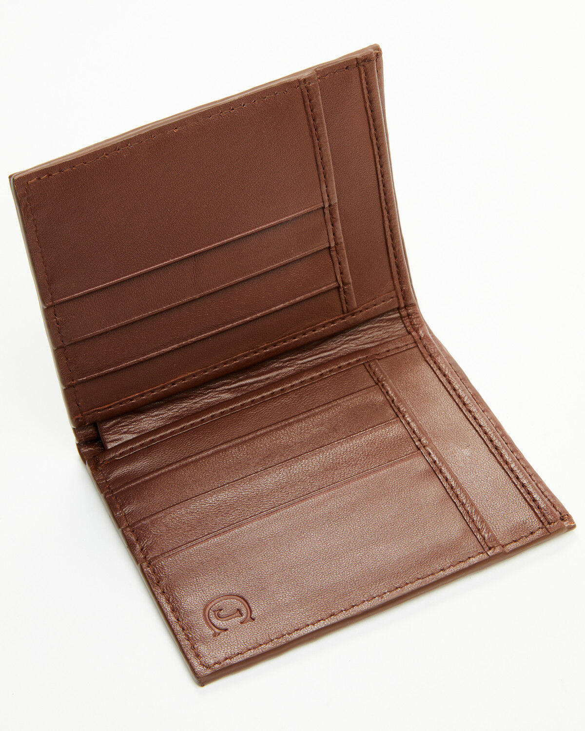 Image #2 - Cody James Black 1978&trade; Men's Sutton Exotic Caiman Tail Bifold Wallet, Cognac, hi-res