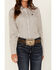 Image #3 - Cinch Women's TENCEL&trade; Striped Long Sleeve Button Down Western Shirt, Purple, hi-res