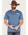 Image #2 - Jedco Men's Red, White & Busch Light Short Sleeve Graphic T-Shirt, Blue, hi-res