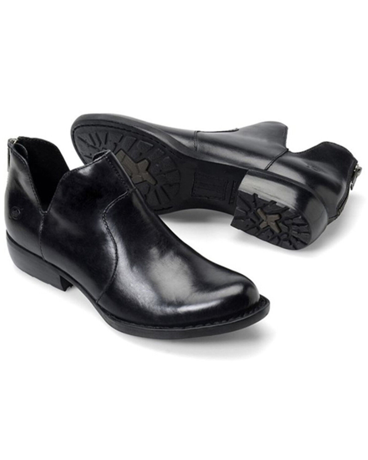 Image #3 - Born Women's Kerri Booties - Round Toe, Black, hi-res