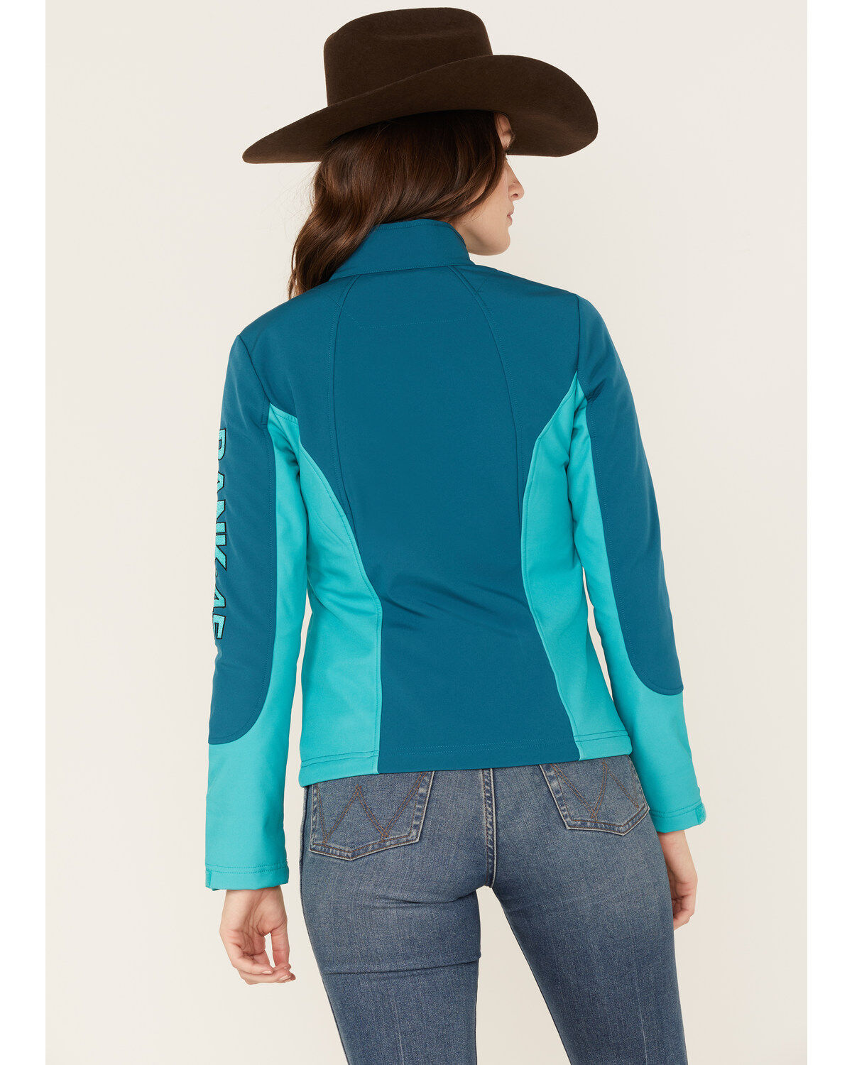 Image #4 - RANK 45&reg; Women's Mabel Performance Softshell Jacket, Steel Blue, hi-res