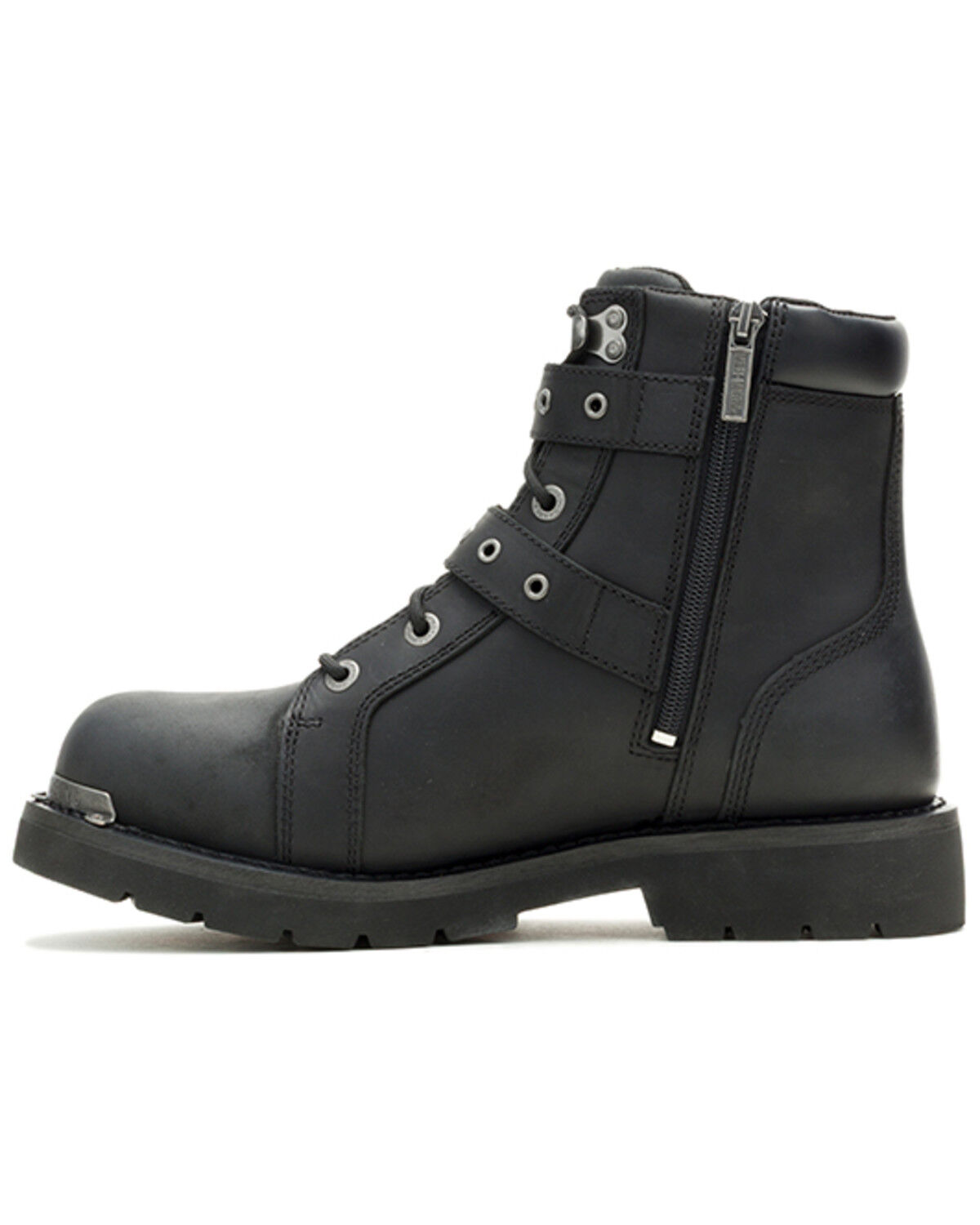 Image #3 - Harley Davidson Men's Ironblaze Motorcycle Boots - Round Toe, Black, hi-res