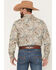 Image #4 - Gibson Trading Co Men's No Vacancy Paisley Print Long Sleeve Snap Western Shirt, Cream, hi-res