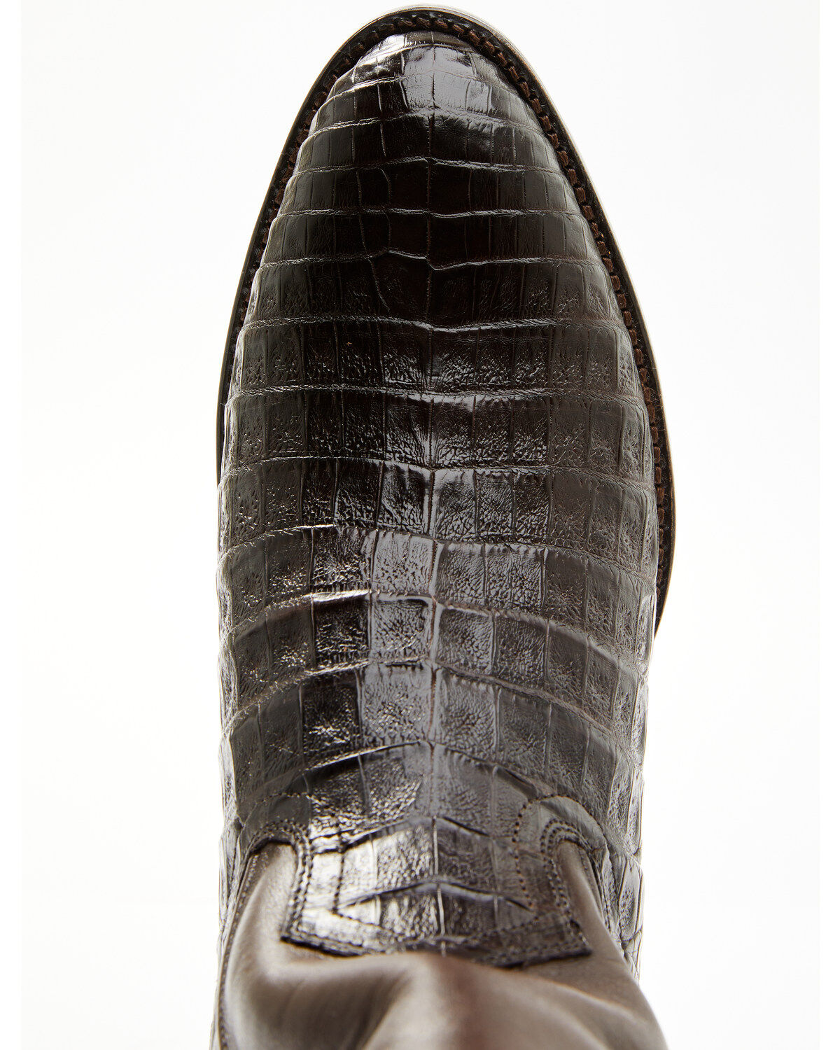 Image #6 - Cody James Black 1978&reg; Men's Chapman Exotic Caiman Belly Western Boots - Round Toe, Chocolate, hi-res