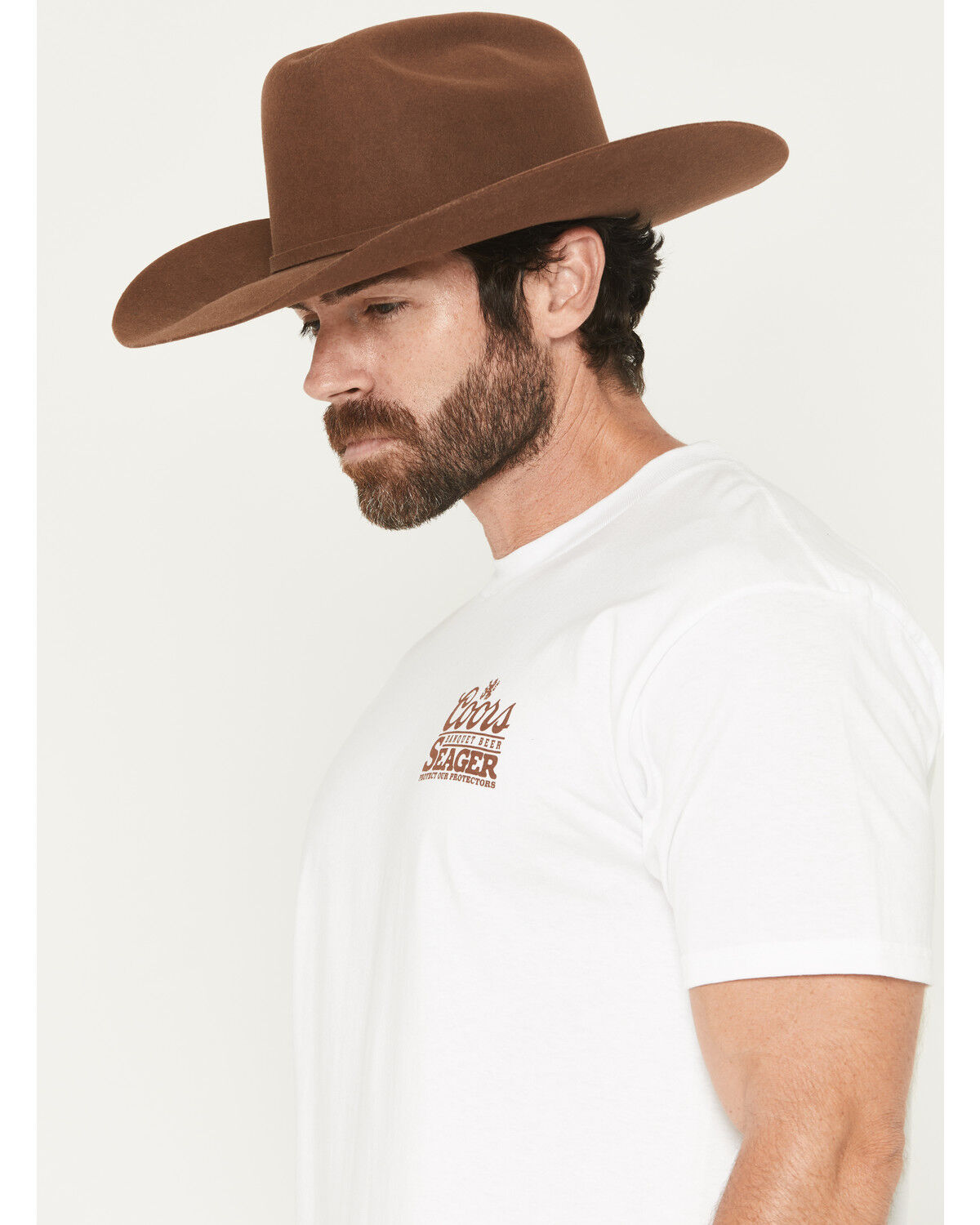 Image #3 - Seager X Coors Banquet Men's Hotshots Short Sleeve Graphic T-Shirt, White, hi-res