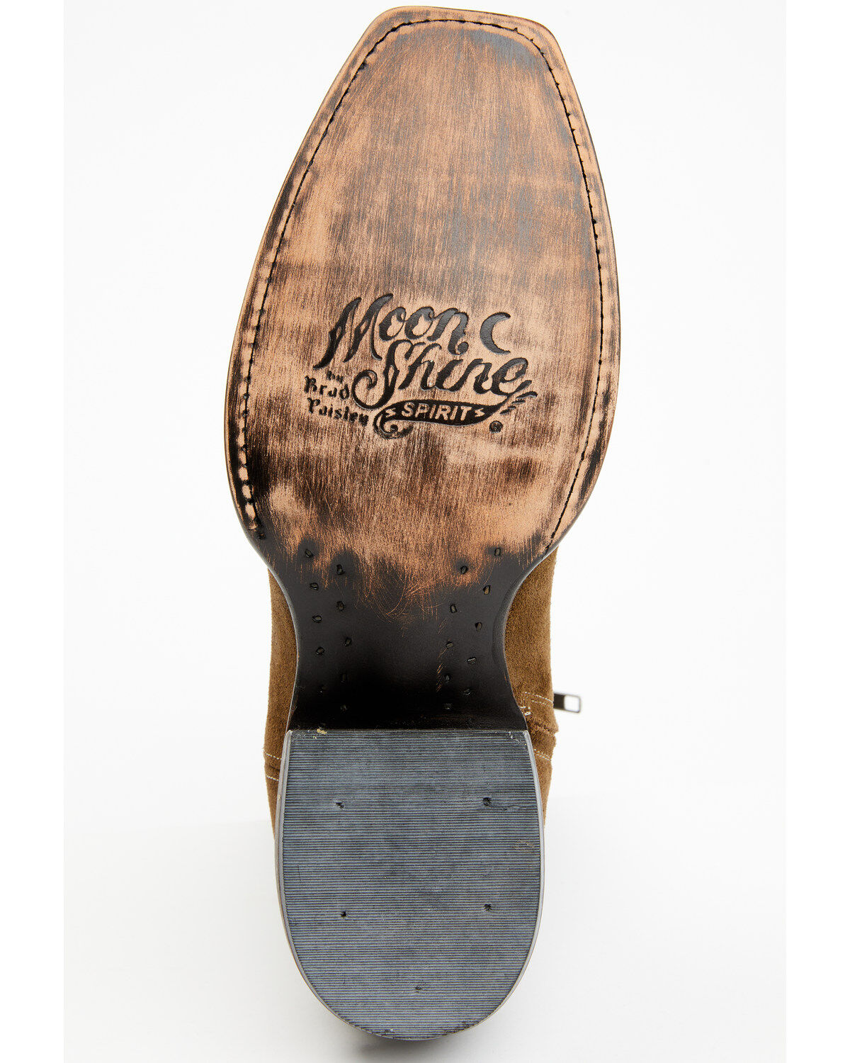 Image #7 - Moonshine Spirit&reg; Men's Pancho 8" Roughout Western Boots - Square Toe, Dark Brown, hi-res