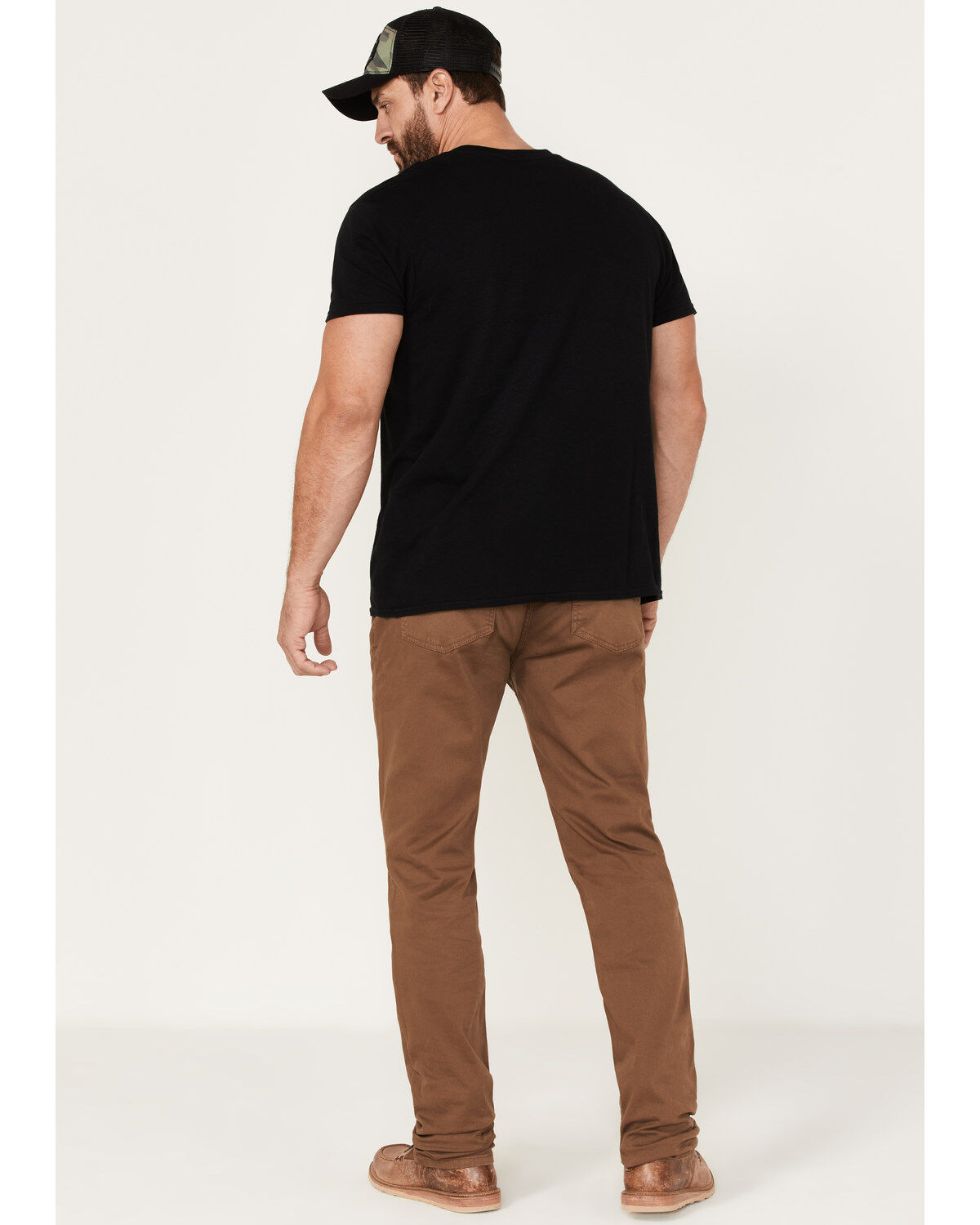 Image #3 - Brothers and Sons Men's Whiskey Wash Tucker Slim Straight Stretch Denim Jeans, Tan, hi-res
