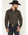 Image #1 - Cody James Black 1978&reg; Men's Cluny Tonal Striped Long Sleeve Button-Down Western Shirt, Charcoal, hi-res