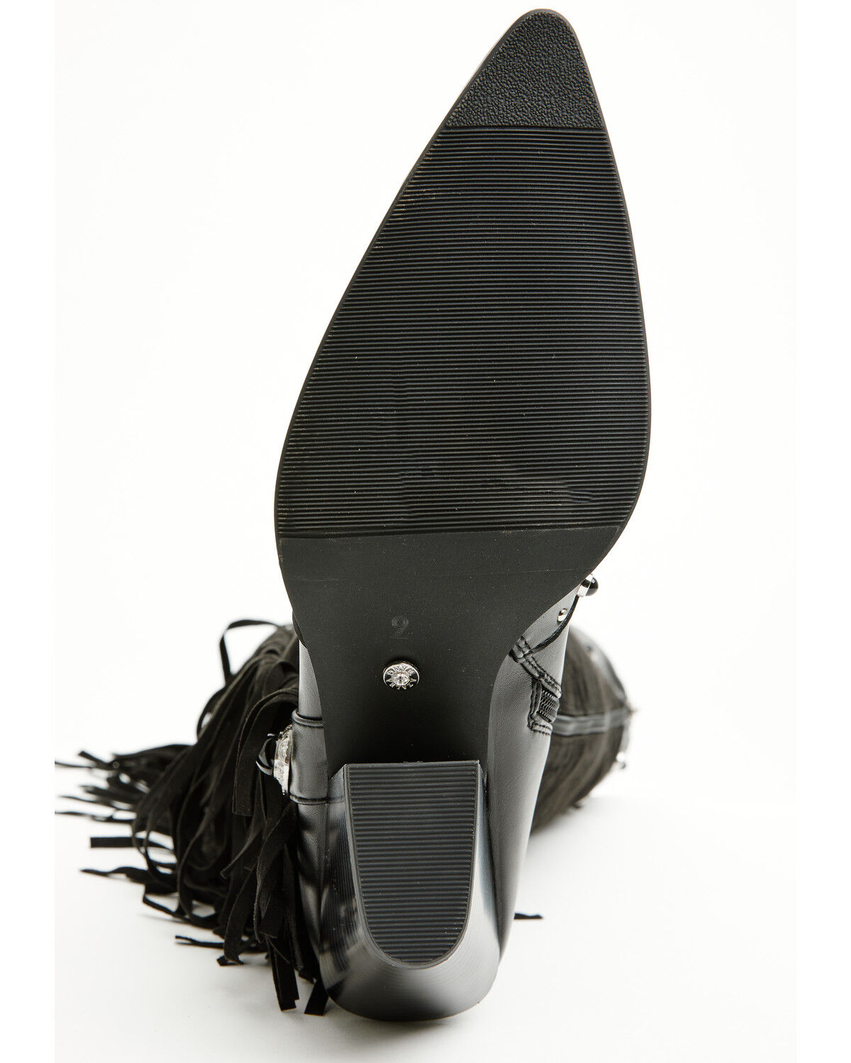 Image #7 - Azalea Wang Women's Pelagius Tall Fringe Western Boots - Round Toe, Black, hi-res
