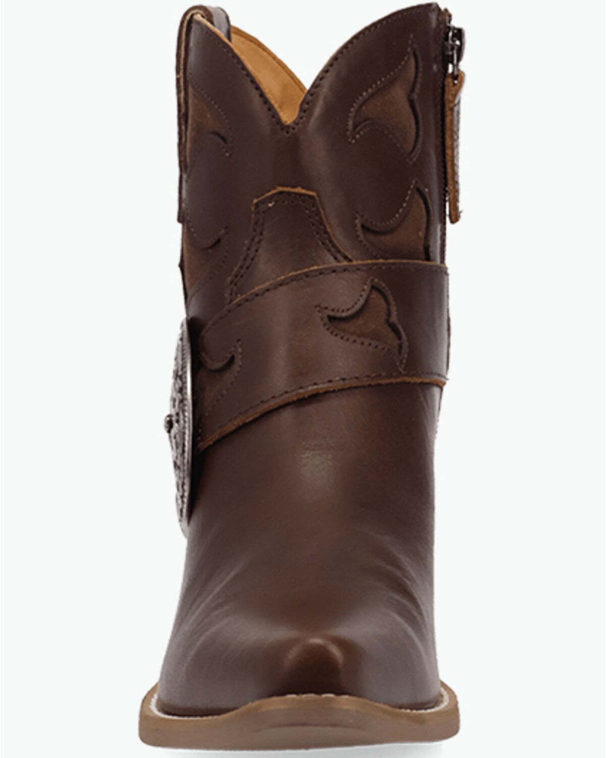 Image #4 - Dingo Women's Saddle Up Buckle Western Boots - Snip Toe, Brown, hi-res