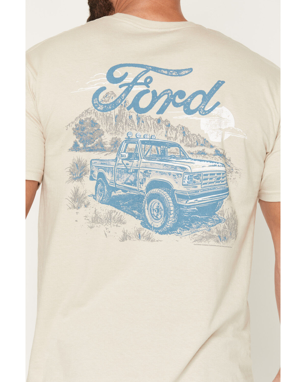 Image #3 - Buckwear Men's Boot Barn Exclusive Ford Desert Truck Short Sleeve Graphic T-Shirt, Sand, hi-res