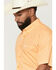 Image #2 - Cinch Men's Boot Barn Exclusive Geo Print Short Sleeve Button-Down Western Shirt, Gold, hi-res