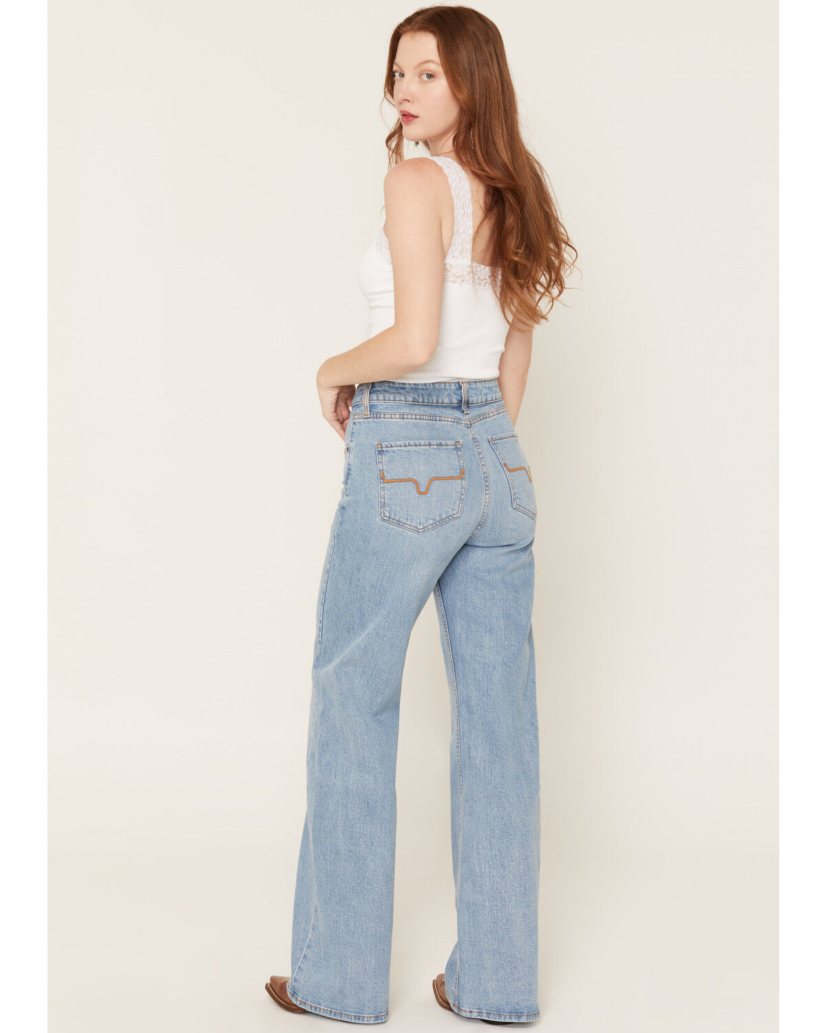 Image #3 - Kimes Ranch Women's Light Wash Zoey High Rise Wide Denim Jeans, Light Wash, hi-res