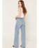 Image #3 - Kimes Ranch Women's Light Wash Zoey High Rise Wide Denim Jeans, Light Wash, hi-res