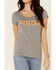 Image #3 - Idyllwind Women's Losing Charm Trustie Short Sleeve Graphic Tee, Heather Grey, hi-res