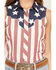 Image #3 - Rock & Roll Denim Women's Americana Sleeveless Snap Stretch Western Shirt, Multi, hi-res
