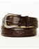 Image #1 - Cody James Black 1978&trade; Men's Exotic Full-Quill Ostrich Belt, Dark Brown, hi-res