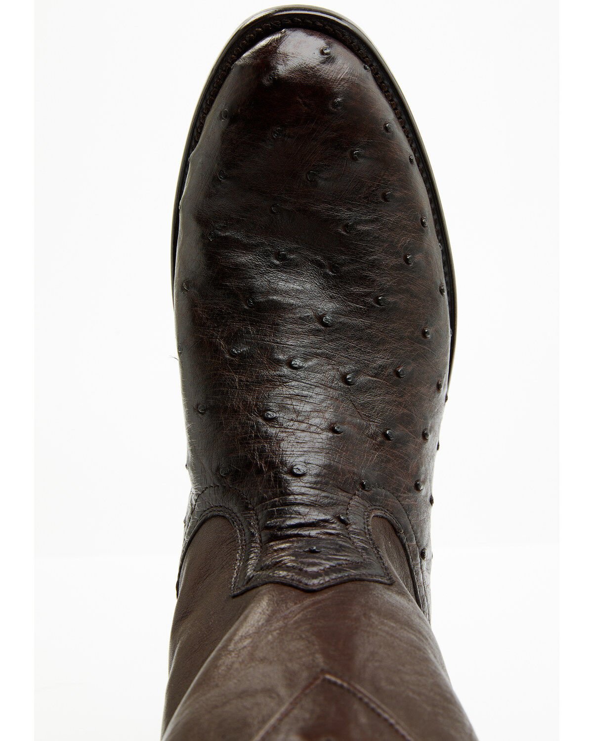 Image #6 - Cody James Black 1978&reg; Men's Carmen Exotic Full-Quill Ostrich Roper Boots - Round Toe, Chocolate, hi-res