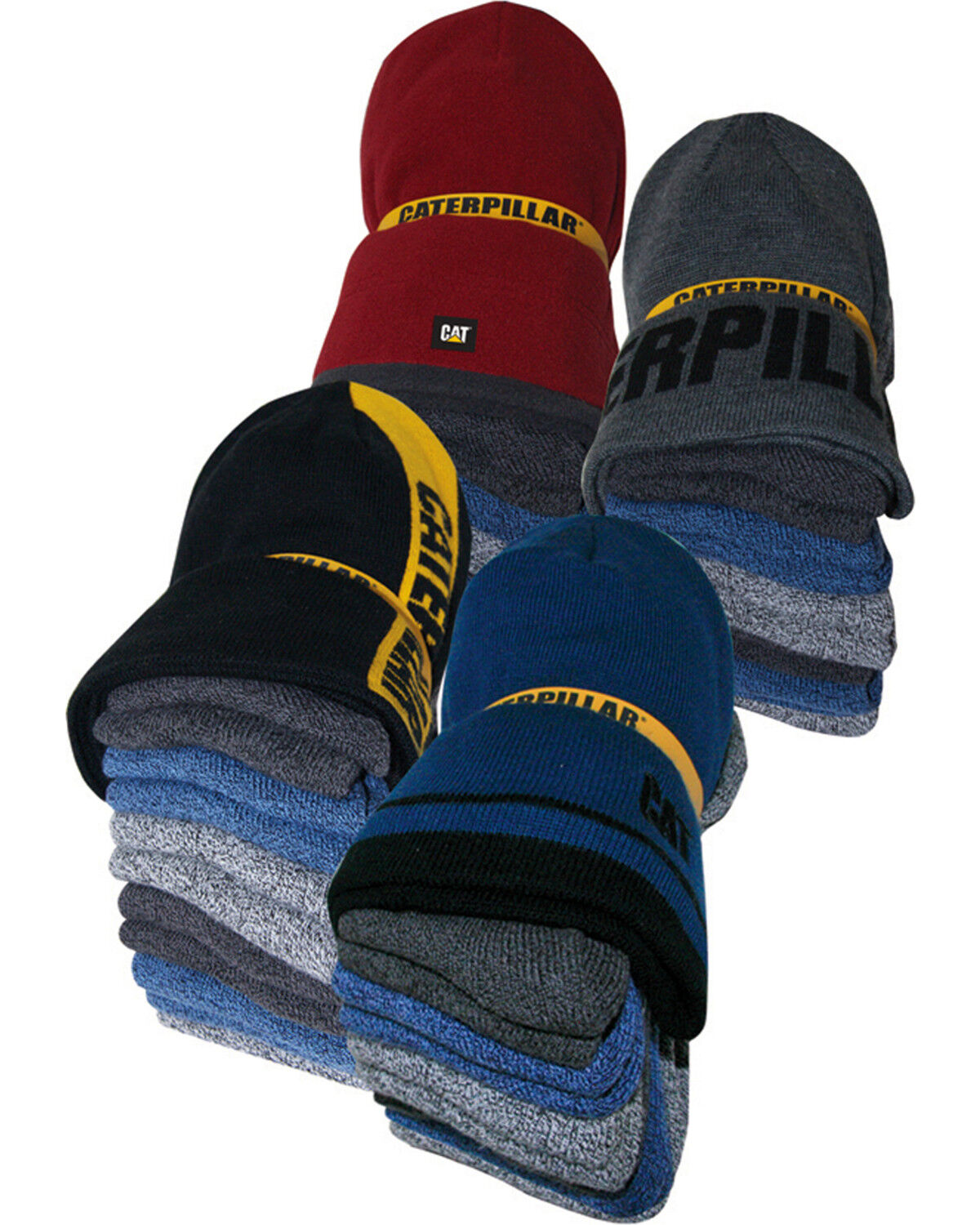 Image #1 - CAT Knit Sock and Beanie Bundle, Multi, hi-res