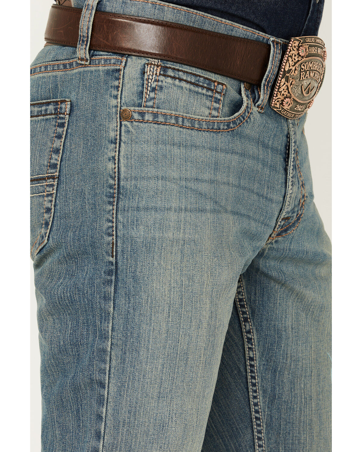 Image #2 - Cody James Men's Bozeman Wash Duke Relaxed Bootcut Stretch Denim Jeans, , hi-res
