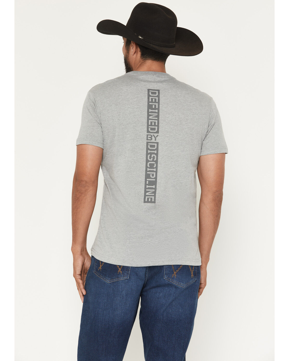 Grunt Style Men's Defined By Discipline Short Sleeve Graphic T-Shirt, Grey, hi-res