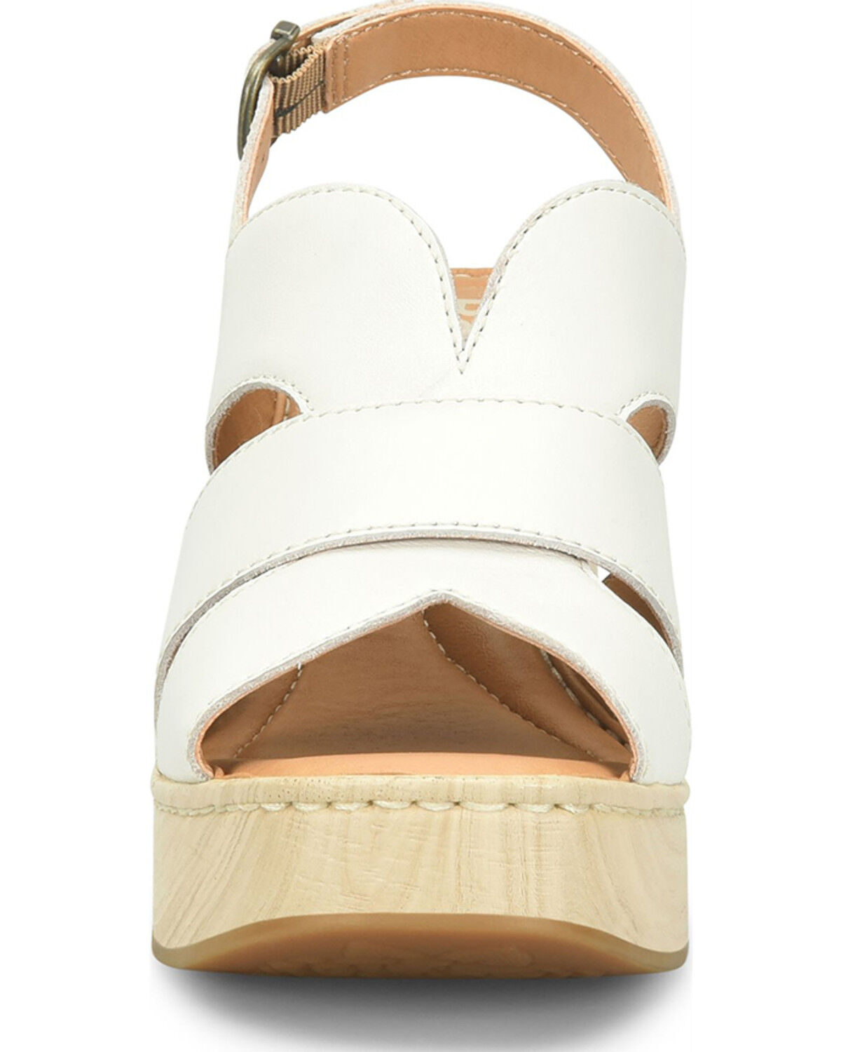 Image #5 - Born Women's Nassu Platform Sandals, White, hi-res