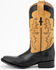 Image #3 - Ferrini Men's Nash Exotic Ostrich Leg Western Boots - Square Toe, Black, hi-res
