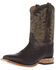 Image #2 - Tony Lama Men's Alfredo Bison Western Boots - Broad Square Toe, Brown, hi-res