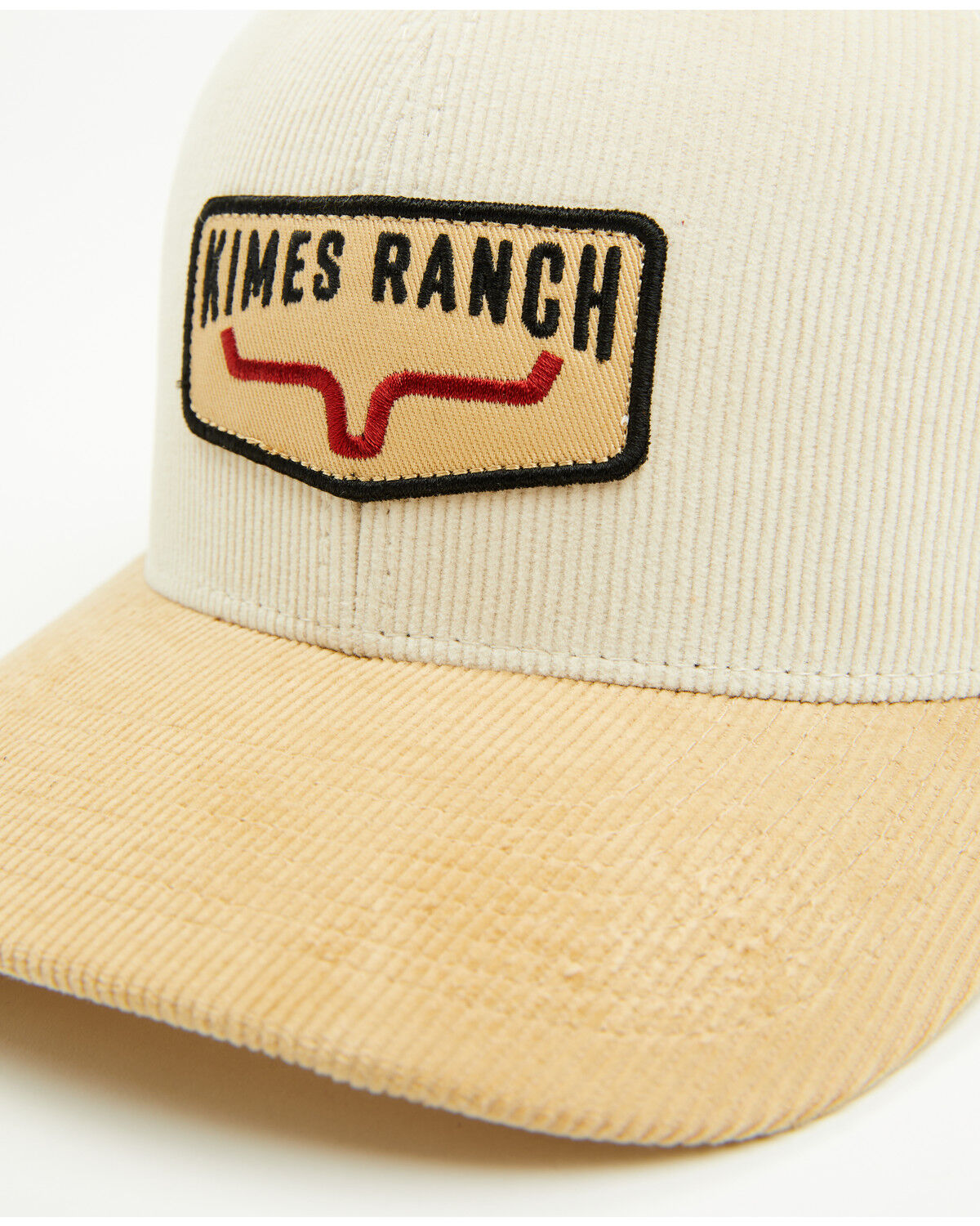 Image #2 - Kimes Ranch Men's Fourteen Corduroy Logo Ball Cap, Tan, hi-res