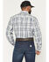 Image #4 - Carhartt Men's FR Plaid Print Long Sleeve Button-Down Work Shirt, Grey, hi-res