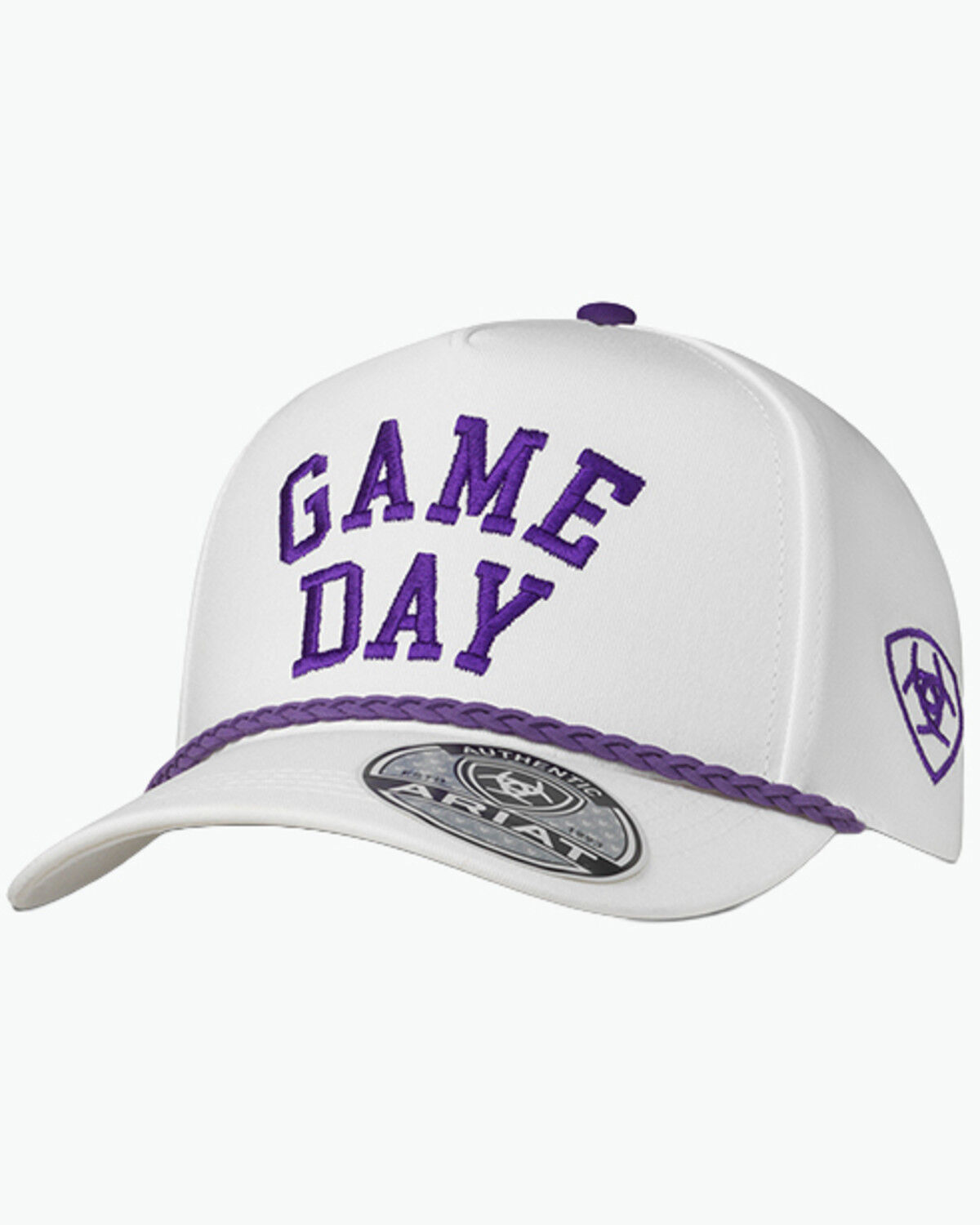 Ariat Men's Game Day Ball Cap, White, hi-res