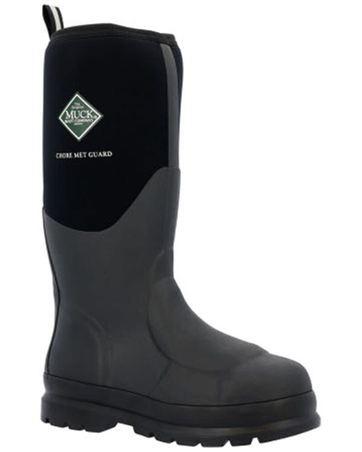 Muck Boots Men's Chore Classic Metatarsal Work Boots - Steel Toe, Black, hi-res
