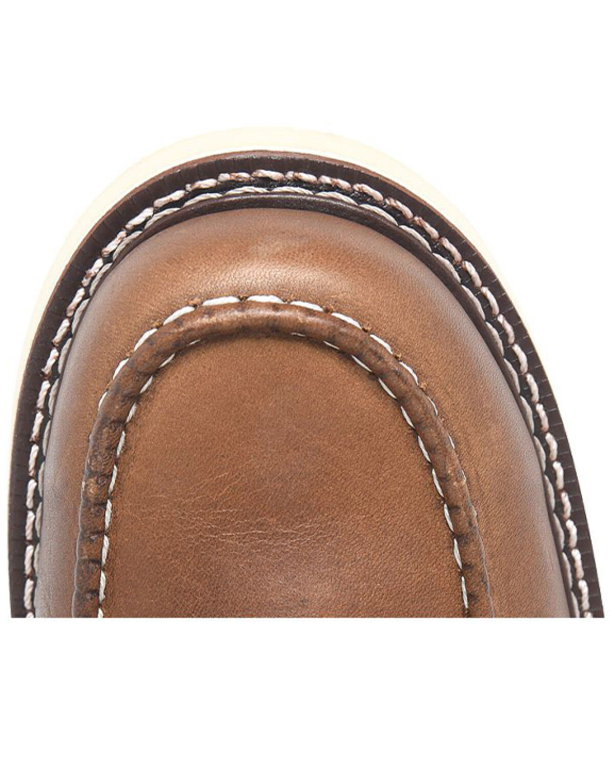 Image #6 - Carolina Men's AMP 6" Roughout Moc Work Boots - Steel Toe, Brown, hi-res