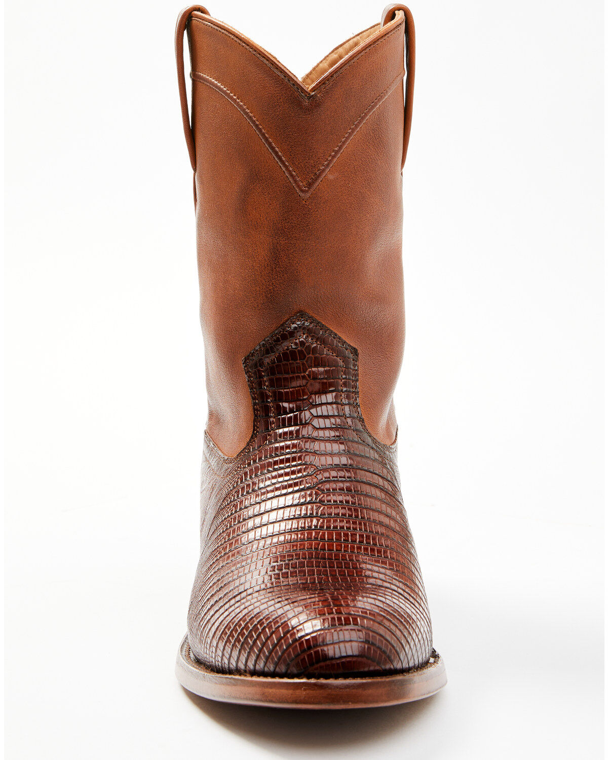 Image #4 - Cody James Black 1978&reg; Men's Carmen Exotic Teju Lizard Roper Boots - Round Toe, Cognac, hi-res