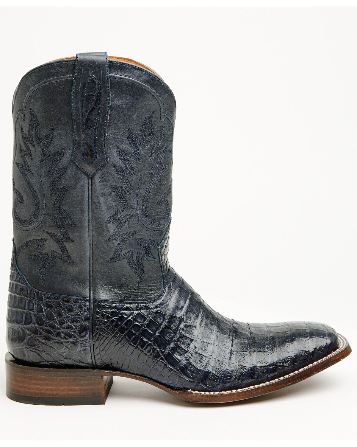 Image #2 - Cody James Black 1978&reg; Men's The Hayward Exotic Caiman Western Boots - Broad Square Toe, Navy, hi-res