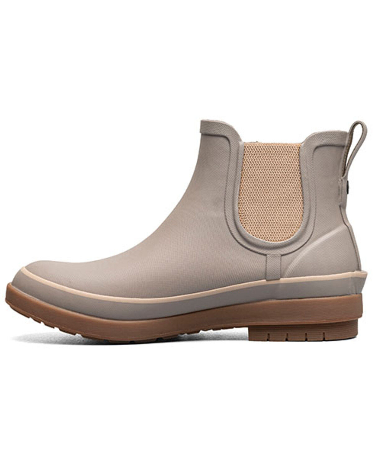 Image #3 - Bogs Women's Amanda Chelsea II Slip-On Rain Boots - Soft Toe, Beige, hi-res