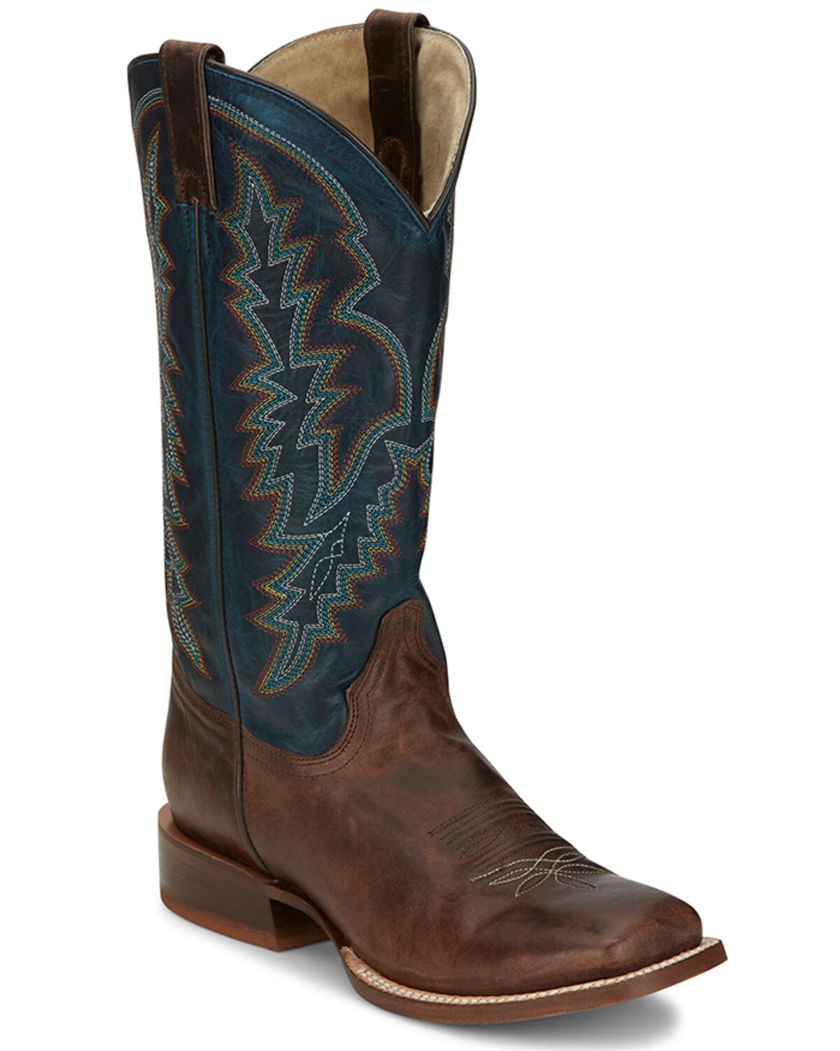Tony Lama Men's Camarillo Western Boots - Broad Square Toe, Brown, hi-res