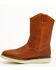 Image #3 - Hawx Men's 10.75" Pull-On Barnyard Leather Work Boots - Soft Toe, Tan, hi-res